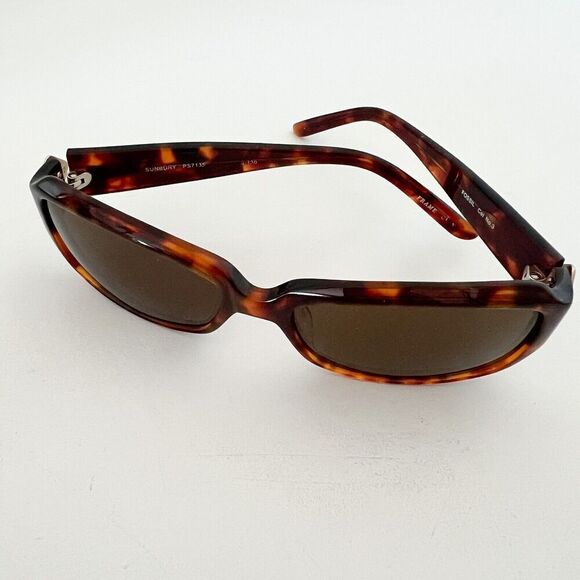 Fossil Sunglasses Tortoise Sunbury PS7135 Womens Brown Frame Gold Accent Shades - Picture 1 of 9